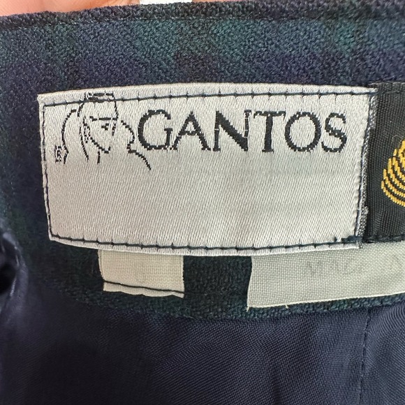 Vtg. Ganto 100% Pure Wool School Girl Skort Skirt Academia Y2K Women’s 6 Plaid - Picture 12 of 13